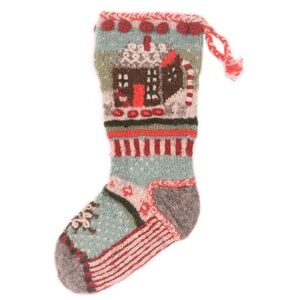 ✨BNWT - Lost Horizons Gingerbread House Christmas Stocking – Knit Holiday Decor✨